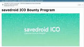 [BOUNTY] [ICO] savedroid - CRYPTOCURRENCIES FOR EVERYONE
