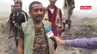 قائد جبهة حمير مفضل الحميري يطالب من التحالف باستهداف منصات الصواريخ غرب تعز 24-7-2016
