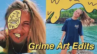 How to Make GRIME EDITS on Picsart | Easy