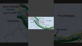 Trans Himalayan Range #geography #himalayas #karakoramrange #map #3d #facts #education #yt #ssc #gk