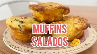 MUFFINS SALADOS CON BASE DE QUESO ¡Sin gluten, sin harinas, bajos en carbohidratos!