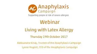 Webinar: Living with latex allergy