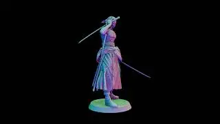 🗡️ Zoro 3D Figurine File &ndash; Customizable & Ready to Print! 🗡️