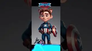 Superheroes_ but  Cute Mascot 👑Cartoon World #avengers #marvers #superheroes #cartoon