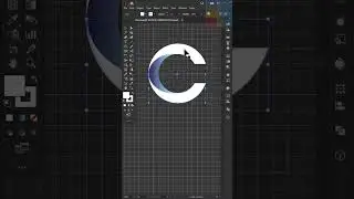 Modern Letter C Logo in adobe #illustrator #Tutorial