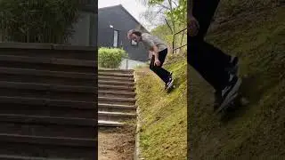 Crust munching&hellip; BROOSTIES skating a pretty knarley slope transfer #street #skate