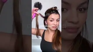 Trying the viral ball brush #blowdry #hair