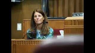 Bicyclist crash survivor Sheila Jeske testifies during Pickett murder trial