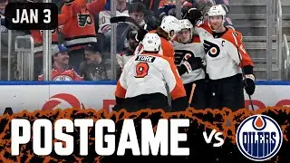 Flyers Postgame: Denver Barkey scores first NHL goal in 5-2 win over Oilers