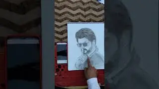 Vijay Thalapathy Drawing | #shorts #shading #face #graphitepencil #vijaythalapathy #viralshorts