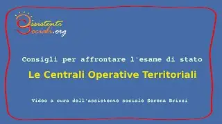 Le Centrali Operative Territoriali
