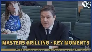 Richard Masters MP Everton Grilling - Key Moments