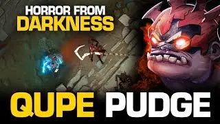 THE HORROR FROM DARKNESS - Qupe Pudge Roaming Mode DESTROYED Every Midlaner | Pudge Official