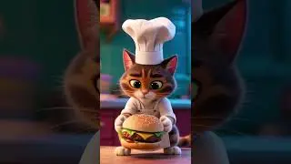 Burger Time with Paws: A Cat&rsquo;s Cooking Challenge!