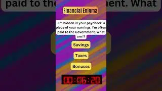 Financial Enigma Part 1 #shorts #business #finance #financialeducation #financialfreedom #riddles