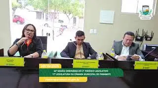 33ª SESSÃO ORDINÁRIA DO 2º PERÍODO LEGISLATIVO DE 2025