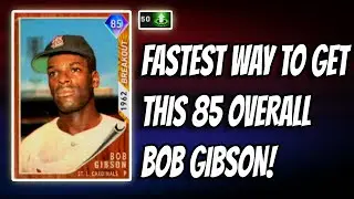 FASTEST WAY TO GET 85 OVERALL BOB GIBSON! MLB THE SHOW 20 DIAMOND DYNASTY