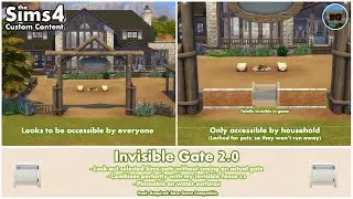 Bakies The Sims 4 Custom Content: Invisible Gate