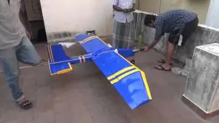 Static thrust test of a RC airplane