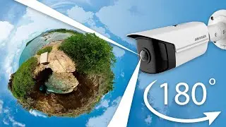 IP камера Hikvision DS-2CD2T45G0P-I с углом обзора 180&deg;. Обзор, сравнение видео