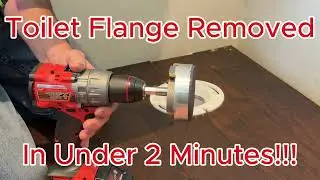 Toilet Bowl Flanger Removed in UNDER 2 Minutes 😳🤯🤯😳