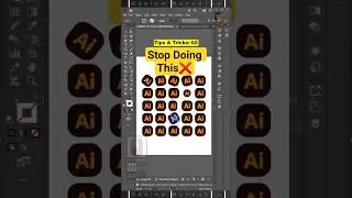 ✨Mastering 'Transform Each' in Adobe Illustrator #adobeillustrator #designtips #illustratortutorial