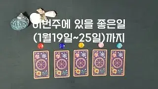 [타로] 이번주에 있을 좋은일1월19일~25일까지
