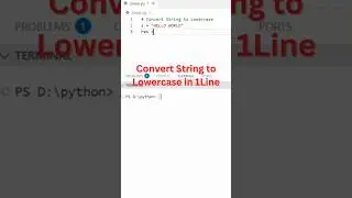 Python Trick: Convert Uppercase to Lowercase Easily!