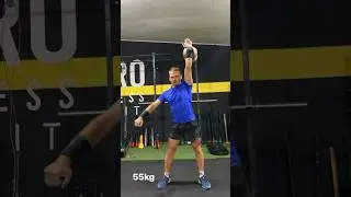 55 KG Kettlebell Snatch 😳