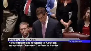 Independent Democratic Conference Leader Senator Klein's End of Session Remarks