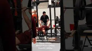 First Thspa Meet 885lbs Total Raw @148