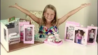Lori Dolls Coffee Shop Setup & Unboxing Toy Review! Pretend Play with Lori Dolls, Pets and Scooter