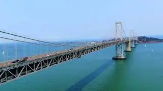 San Francisco Bay Bridge Drone Footage
