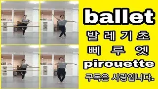 발레기초(pirouette)삐루엣