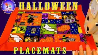 🎃👻 FUN CUSTOM PLACEMATS for HALLOWEEN Table - BEGINNER SEWING TUTORIAL