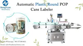 Plastic Round POP Cans Automatic Self-adhesive Non-dry Sticker Labeling Machine