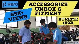 Hero Xtreme 160r | All Accessories | Unboxing & Fitment Video | Dedicated to All Showroom Staff