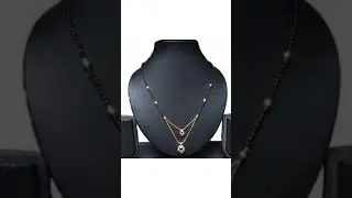 #shorts##gold short black beads chains design's@Malli sweet home