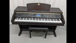 Yamaha Clavinova CVP-301 digital piano arranger and stool in dark rosewood finish stock number 24037