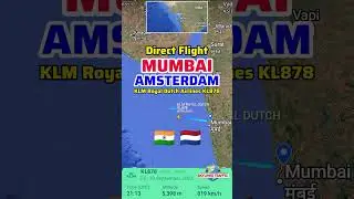 ✈️ Mumbai to Amsterdam Flight 🇮🇳➡️🇳🇱 | KLM Royal Dutch Airlines KL878