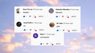 So I used the inspect element on your comments... 😅