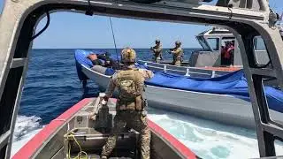 U.S. Coast Guard Cutter Kimball drug interdiction in the Eastern Pacific