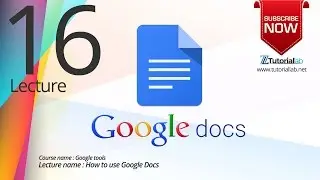 How To Use Google Docs | Google Docs Tutorial