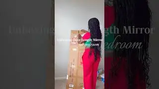 Amazon Unboxing| Full Length Mirror For Bedroom| Amazon Haul #apartmenthaul #unboxingvideo