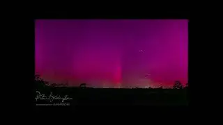 Picket fence Aurora Timelapse SW Sydney Australia.