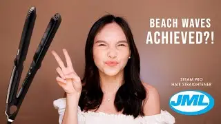 BEACH WAVES HAIR? TRY JML STEAM PRO HAIR STRAIGHTENER | THE BEST HAIR IRON!