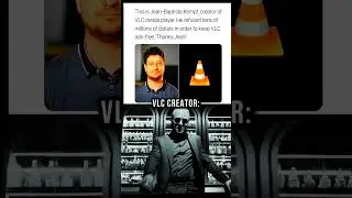 🙌 The man who said NO to millions #VLC #OpenSource #FreeSoftware #TechHero #AdFree #Software #Memes