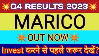 Marico Q4 Results 2023 🔴 Marico Results Today 🔴 Marico Share Latest News 🔴 Marico Stock Analysis