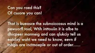 Can you read backwards writing?
