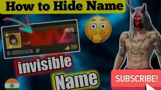 How To Write Invisible Name in Free Fire । Invisible Name in Fre Fire । Invisible name Kaise Likhe ।